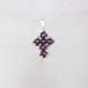 Small Cross - Theonie-Violet Organza - 1